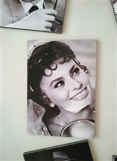 تابلو عکس چوبی مشاهیر سینما 28 (13cm*18cm)