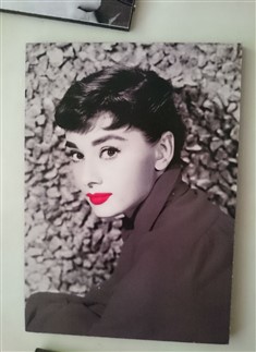 تابلو عکس چوبی مشاهیر سینما 105 (13cm*18cm)