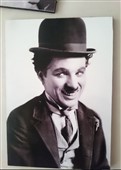 تابلو عکس چوبی مشاهیر سینما 107 (13cm*18cm)