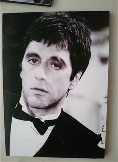 تابلو عکس چوبی مشاهیر سینما 108 (13cm*18cm)